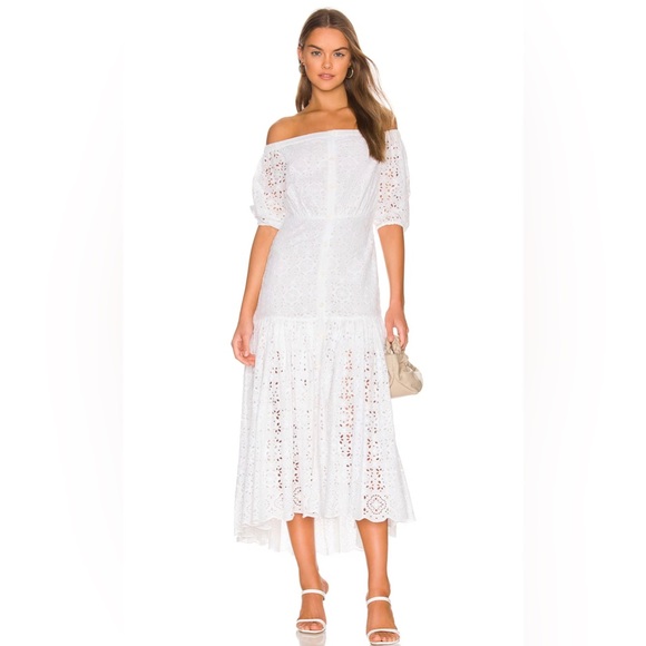 Veronica Beard Dresses & Skirts - NWT $748 Veronica Beard Cali Eyelet Dress Size 4 White - 100% Cotton